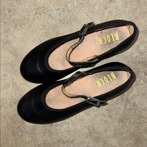 Bloch Girl Black Mary Jane Techno Tap Shoes Size 6